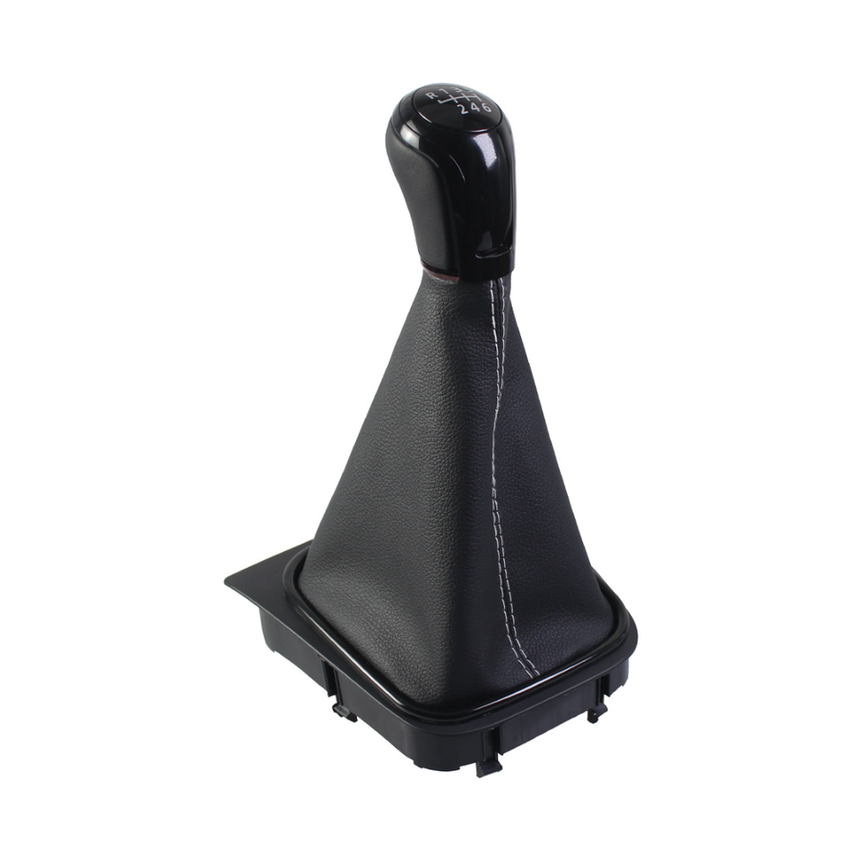 Pro R Shifter Plate Gear Lever Sleeve Shift Knob Cover Plastic+Leather Wear-resistant Non ...