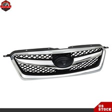 Chrome Black Mesh For Subaru Legacy 2010 2011 2012 Su1200142 Upper Grille Grill