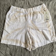Secret Treasures Tie Dye Pajama Shorts Womens Size XS White Cream Pajamas Pjs