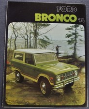 1974 Ford Bronco Truck Brochure Folder Wagon Pickup Reprint