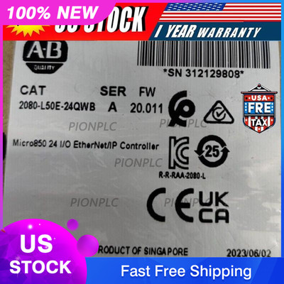 2080L50E24QWB Allen-Bradley 2080-L50E-24QWB Micro850 24 I/O EtherNet Controller