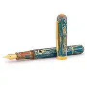 筆記具 Nahvalur Nautilus Aqua Regia Blue BB Nahvalur Nautilus Fountain Pen - Aqua Regia Limited Edition F Nib