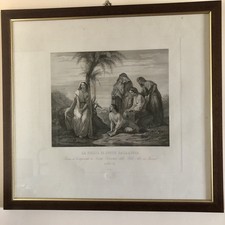 Saverio Altamura- Grande Litografia del Quadro “La Figlia di Jefte Galaadita”.