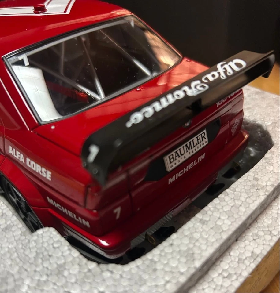 Autoart 1/18 Alfa Romeo 155 V6 Ti DTM 1993#7 - Image 4 of 4