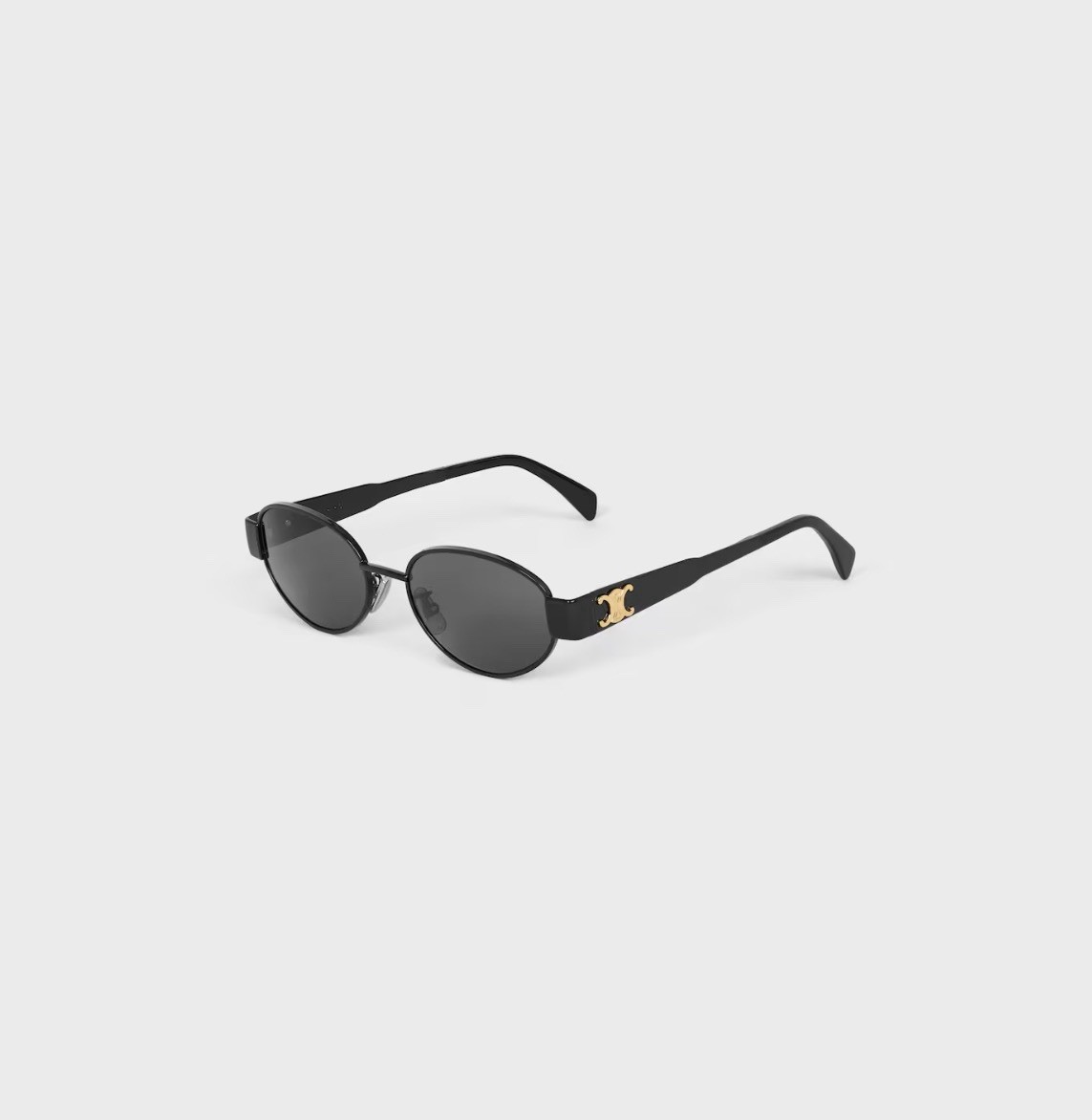 Celine Black And Gold  Triomphe Metal 01 Sunglasses Authentic