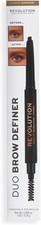 Makeup Revolution Duo Brow Definer Pencil, Add Definition, Includes Brush
