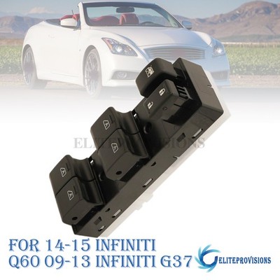 Master Power Window Switch Assy For 14-15 Infiniti Q60 09-13 Infiniti G37