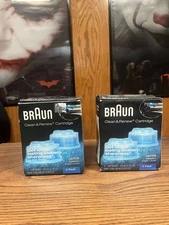 2 New in Box 2012 Braun Clean and Renew Refill Cartridge Pack of 2 -4 Cartridges