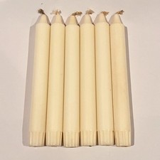 Vintage Dinner/Taper Candles Unscented 8  Whi...