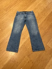 Calvin Klein Jeans Mens 34x30 Straight Leg Blue Denim Medium Wash Comfort Casual
