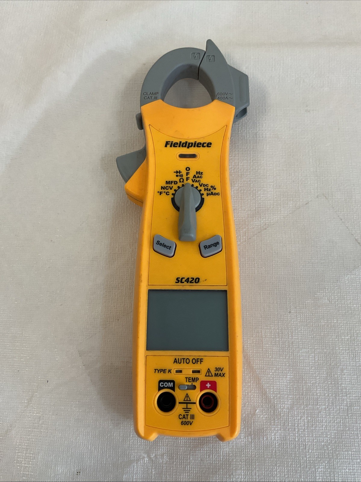 Fieldpiece SC420 True RMS Clamp Meter with Temperature, Probes And Case