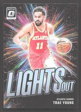CZB8 - 2024-25 Donruss Optic - Trae young #2 - lights Out - Silver Holo