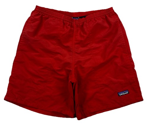 Patagonia Baggies Longs Shorts Men's Small Red Lined *Flawed
