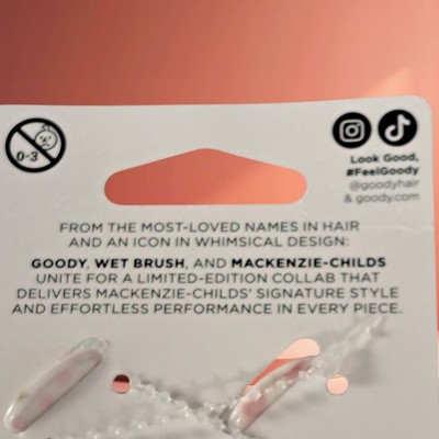 Goody + Mackenzie Child’s Claw Clips 4ct NEW Goody x MacKenzie Childs Mini Claw Clip Pink 4 Ct  main image 3