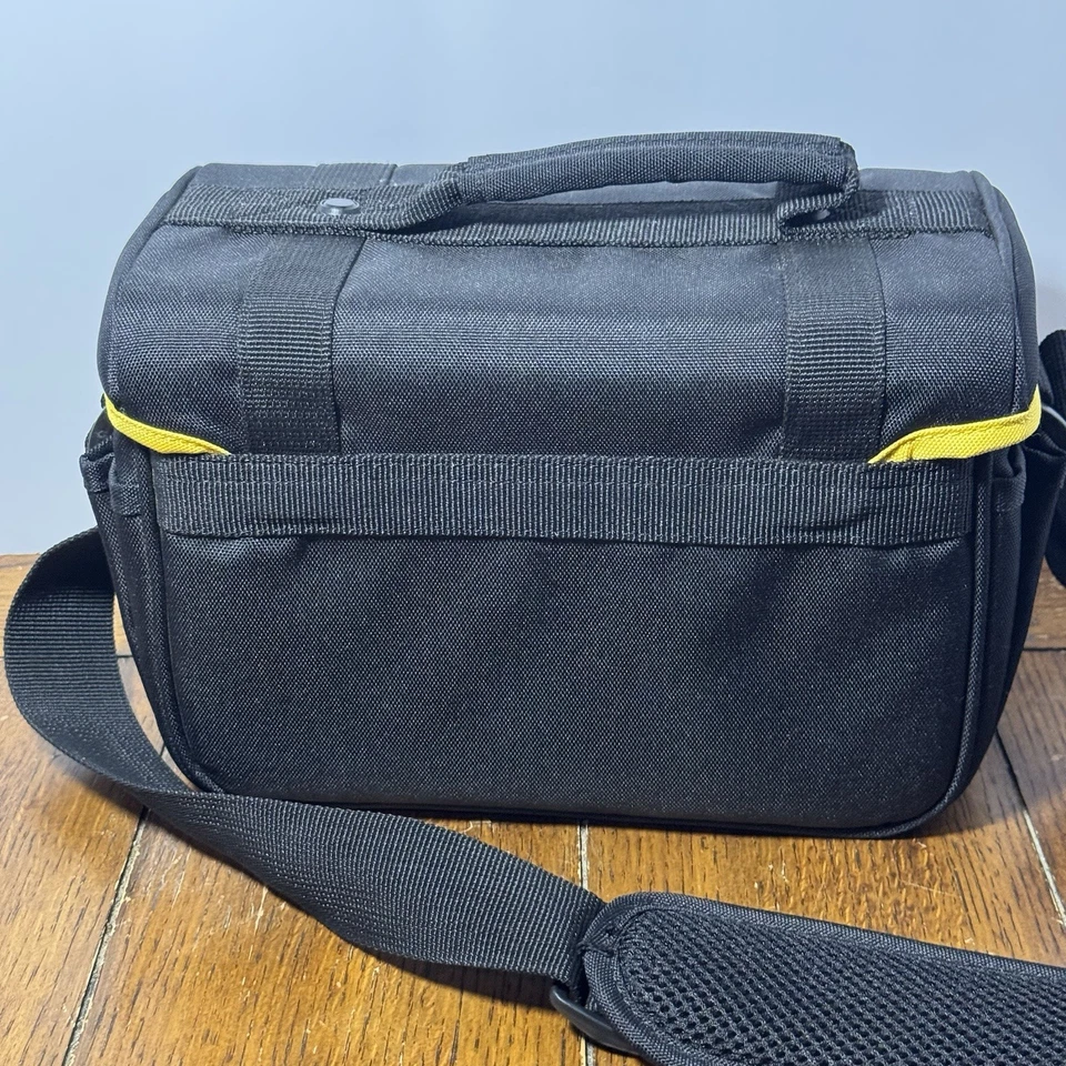 NIKON черный желтый линия с подкладкой DSLR камеры чехол/гаджет сумка для переноски наплечная сумка - Изображение 4 из 4