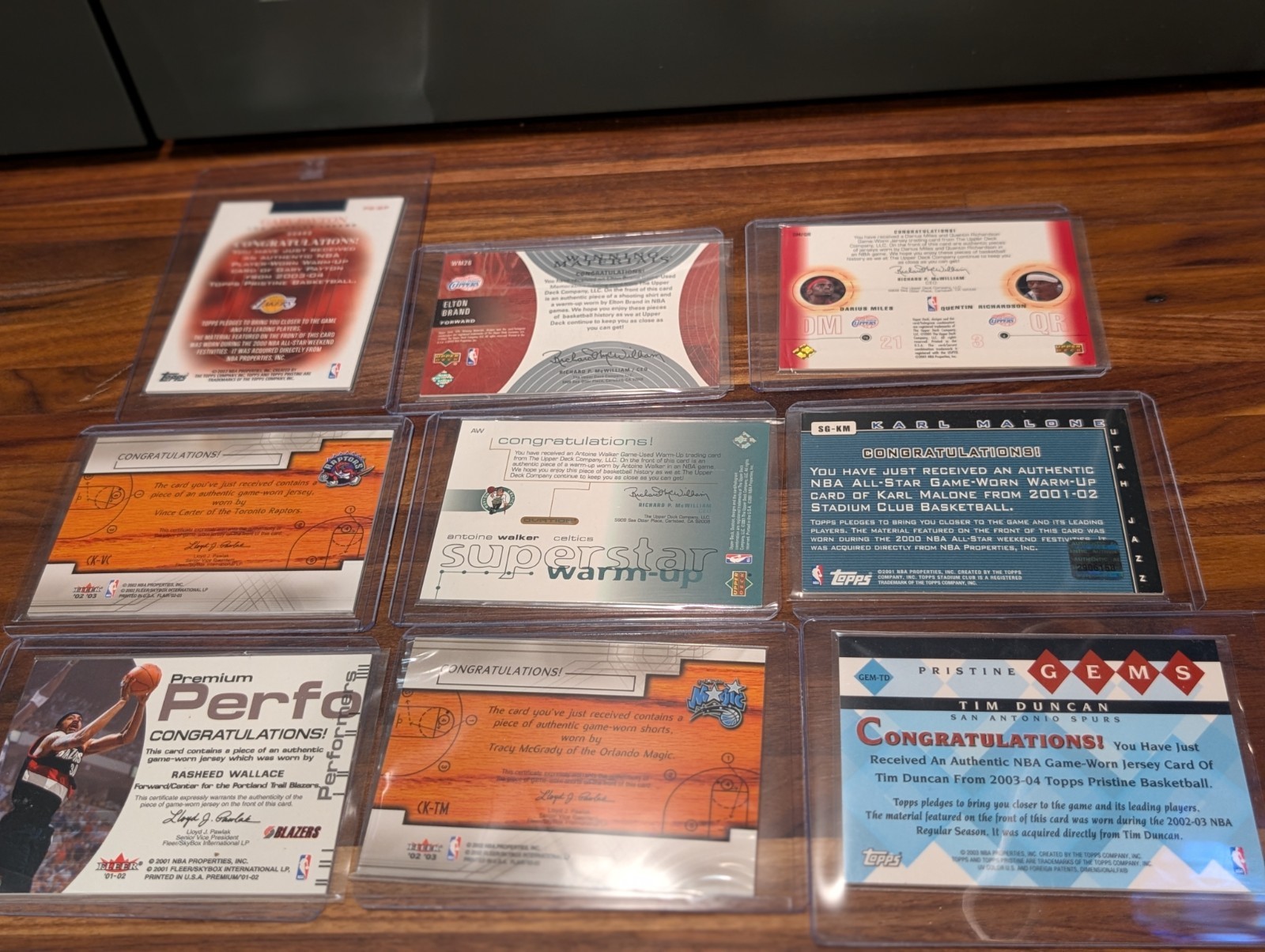 (28) Game Used Jersey / Authentic Floor Basketball Card Lot view 5