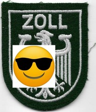 ZOLL alt GRÜN inaktuell 1990er Police Patch Filz von Jacke Polizei Abzeichen