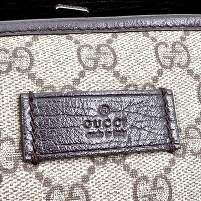 びびぐみサマ GUCCI 114595 Tote Bag Shoulder Bag Beige Brown SilverHardware GG