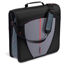 Jet Black 3 Inch Zipper Binder 600 Sheet D Ring School Supplies