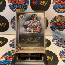 2023 Topps Museum Collection Matt Olson 02/10 Gold Framed Gold Ink Auto Braves