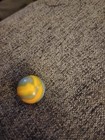 Blue & Yellow Swirl Style Glass Toy Marble Single Piece, Ages 17 Years & Up — photo 3