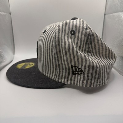 New Era 59FIFTY Los Angeles Dodgers Hat Seersucker Stripe Fitted 7