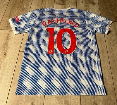 Manchester United 2021/2022 Away Jersey #10 Marcus Rashford Adidas Size M