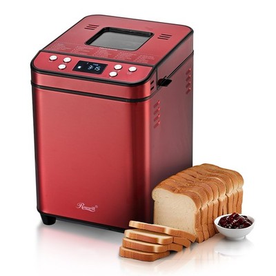 25-in-1 Automatic Bread Maker Machine with 3 Loaf Size up to 2LB, 700W High P...
