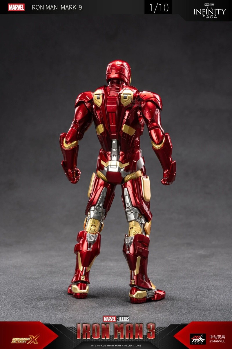 New ZD Toys IRON MAN MARK 9 MK IX 1/10 Action Figure Iron man 3 | eBay