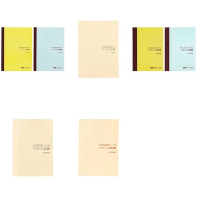 Hobonichi Techo 2026 Cousin & Original A5/A6 1-Day/Page Jan Start Mon/Sun Japan