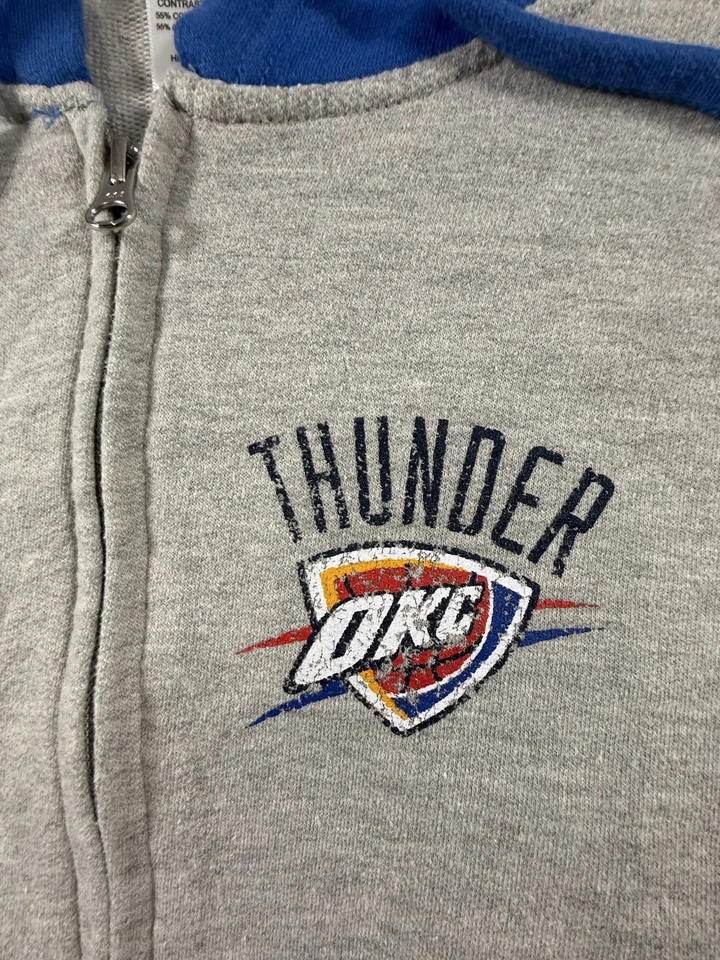OKLAHOMA CITY THUNDER NBA Suéter Cremallera Completa CHAQUETA POLAR SUDADERA CON CAPUCHA 2XL Foto 2 de 4