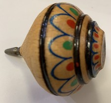 Hand Decorated Wooden Spinning Top