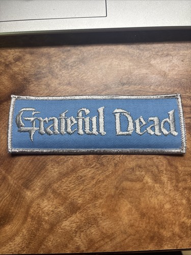 GRATEFUL DEAD 80s IRON ON PATCH Jerry Garcia 5” Rare Vtg Blue Band 1980s