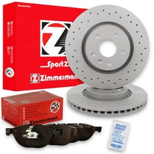 Zimmermann Sport Bremsscheiben Ø355mm + Beläge vorne passend für Tesla Model S X