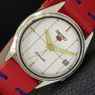 JAPAN VINTAGE SEIKO 5 AUTOMATIC 7005A MENS WHITE COLOR DIAL WATCH a702304-1