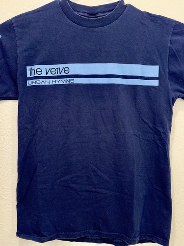 The Verve Urban Hymns Vintage Original US Tour Shirt 1997 Size Large Rare Blue