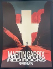 Póster de gira Martin Garrix AUTÉNTICO Red Rocks Amphitheatre 22/10-24/2025