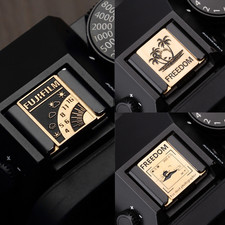 For Canon Sony Nikon Fuji and other Brass Hot Shoe Cover Shutter Button