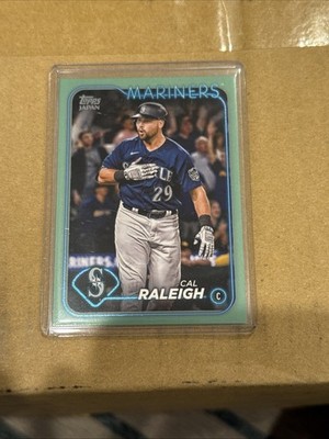 2024 Topps Japan Edition Cal Raleigh /75 Jade Green #106 Mariners Color Match