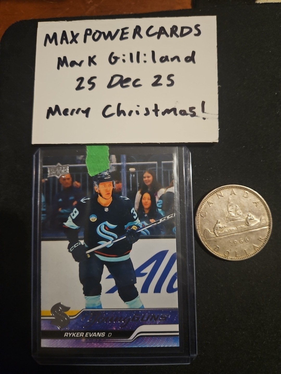 2023-24 UPPER DECK RYKER EVANS YOUNG GUNS #726