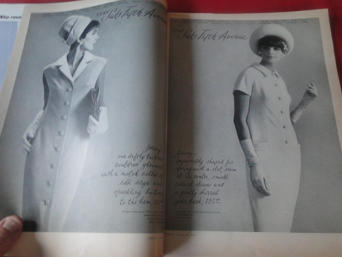 雑誌 VOGUE JANUARY 1965年 ヴォーグ 希少【ヴィンテージ雑誌】