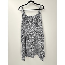 Old Navy Floral Linen Blend Cami Dress sz L Tall cottagecore beach vacation