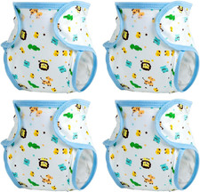 4Pcs Baby Doll Clothes Cloth Diapers Reusable Fit 17-22 Inch Reborn Baby Doll Ac