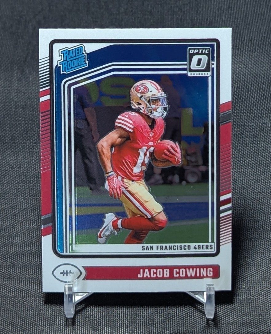 Jacob Cowing Rated Rookie RC 2024 Optic Football Card #236 San Francisco 49ers