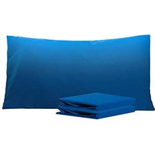 King Pillowcase Set - 2 Pack Brushed Microfiber King 20" x 40" Royal Blue