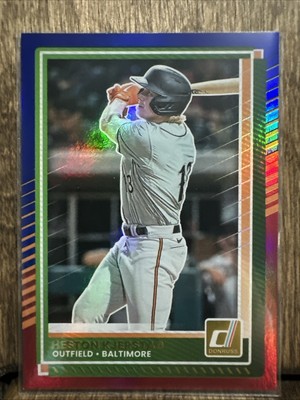 2025 Panini Donruss Baseball Heston Kjerstad #8 Red & Blue