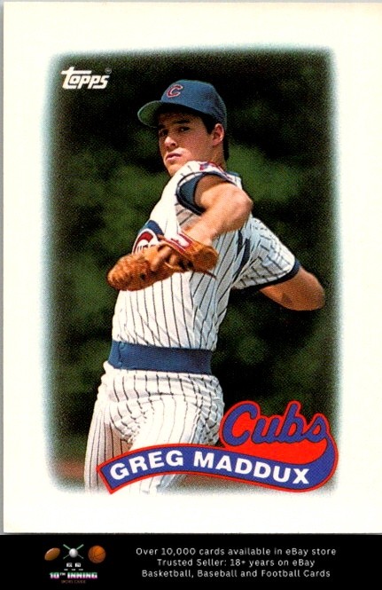 1989 Topps Major League Leaders Minis BASEBALL #4 Greg Maddux