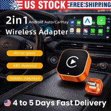 USB Wireless CarPlay Adapter For iPhone Apple Wireless Dongle Plug Play orange