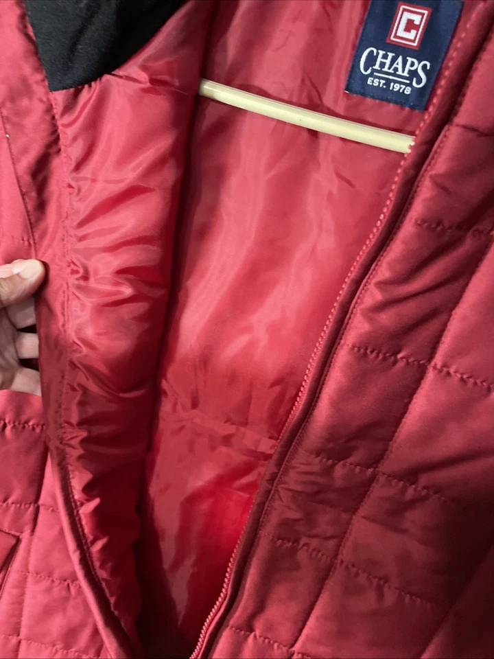 Chaps Mens Large Red Puffer Vest NWOT - Image 4 of 4