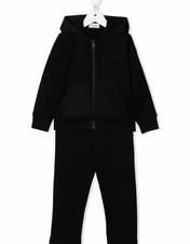 Moncler Kids Hooded Zip-Up  Pants Set Black 8-10 Years stamp: 8M00019 29963560